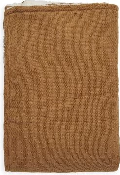Jollein Baby Deken Wieg 75x100cm Teddy Bliss Knit - Caramel -Jollein Babyparadijs 821x1200 2