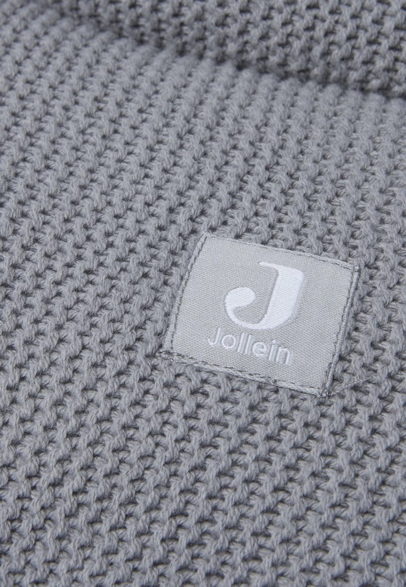 Jollein Boxkleed Rond ⌀ 95cm Basic Knit - Storm Grey 8 Jollein Boxkleed Rond ⌀ 95cm Basic Knit - Storm Grey - Afbeelding 8