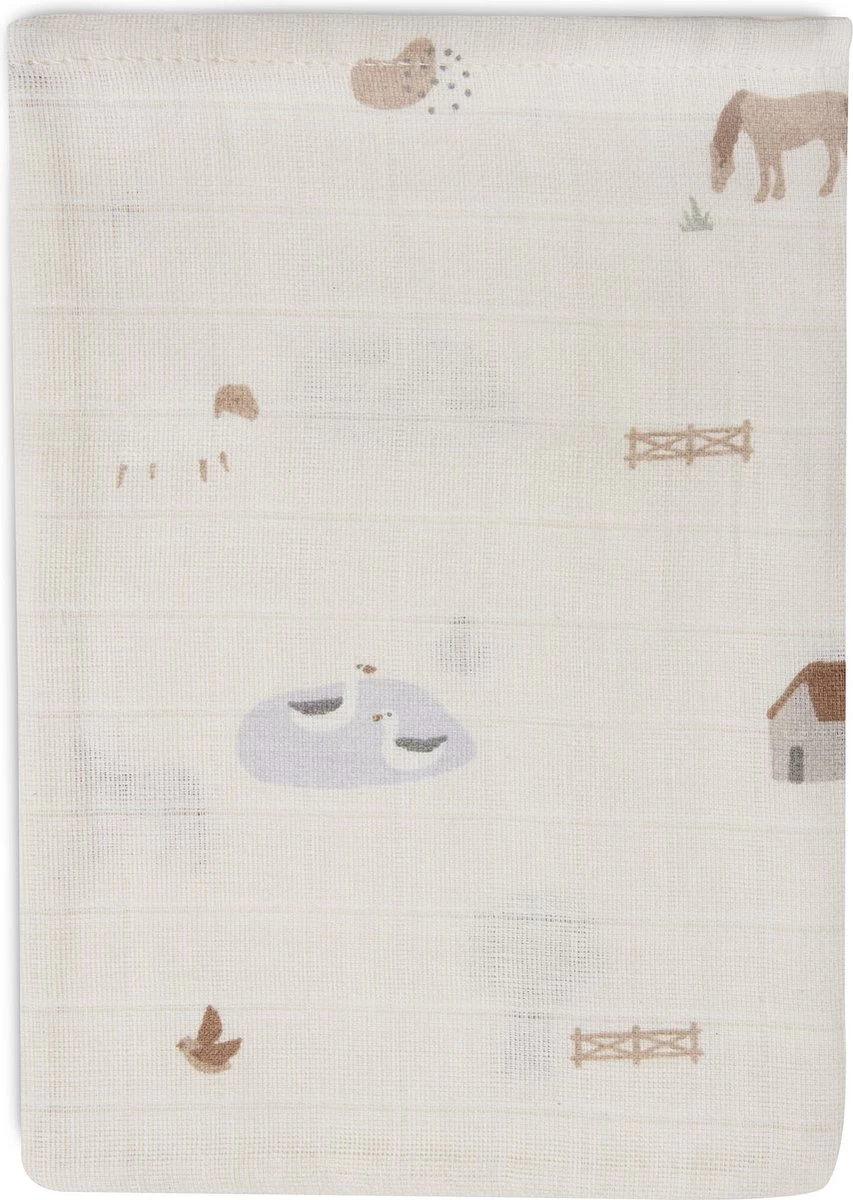 Jollein Baby Washandje Hydrofiel Farm - 3 Stuks 5 Jollein Baby Washandje Hydrofiel Farm - 3 Stuks - Afbeelding 5