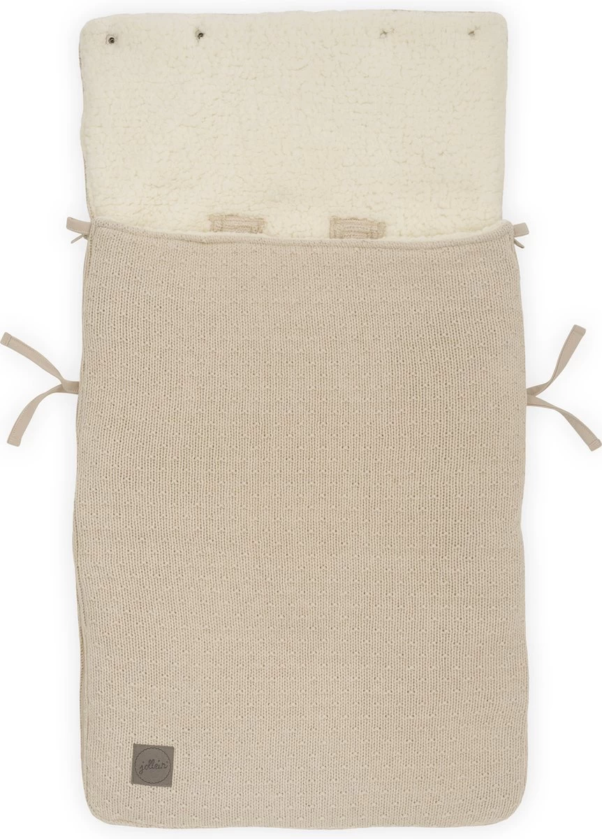Jollein Voetenzak Voor Autostoel & Kinderwagen - Bliss Knit - Nougat 3 Jollein Voetenzak Voor Autostoel & Kinderwagen - Bliss Knit - Nougat - Afbeelding 3
