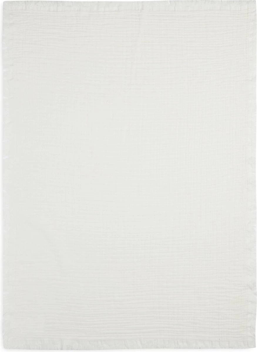 Jollein Baby Deken Ledikant 120x120cm Muslin Fringe - Ivory 12 Jollein Baby Deken Ledikant 120x120cm Muslin Fringe - Ivory - Afbeelding 12