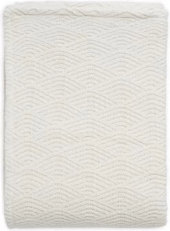 Jollein Baby Deken Wieg 75x100cm River Knit - Cream White/Coral Fleece -Jollein Babyparadijs 882x1200 1