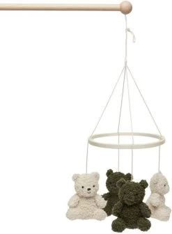Jollein Baby Mobiel Teddy Bear - Leaf Green/Naturel -Jollein Babyparadijs 883x1200 1