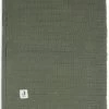 Jollein Baby Deken Wieg Velvet Pure Knit - Leaf Green - GOTS