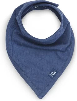 Jollein Slab Bandana Basic Stripe - Jeans Blue - 2 Stuks -Jollein Babyparadijs 913x1200
