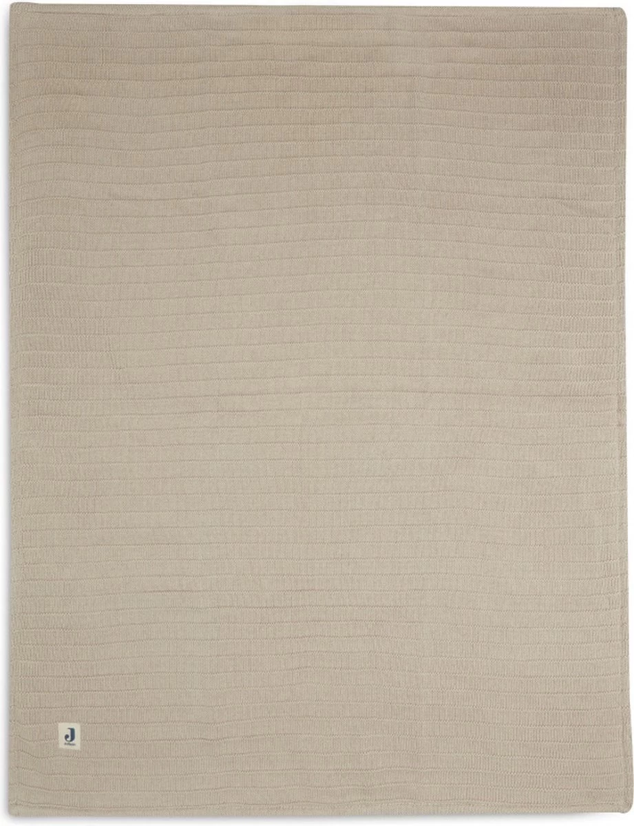 Jollein Baby Deken Wieg Velvet Pure Knit - Nougat - GOTS 3 Jollein Baby Deken Wieg Velvet Pure Knit - Nougat - GOTS - Afbeelding 3