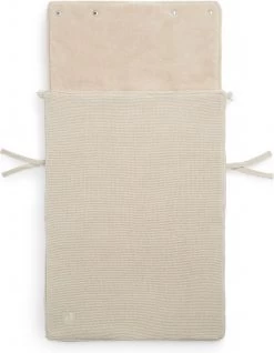 Jollein Voetenzak Voor Autostoel & Kinderwagen - Basic Knit - Nougat -Jollein Babyparadijs 932x1200 1