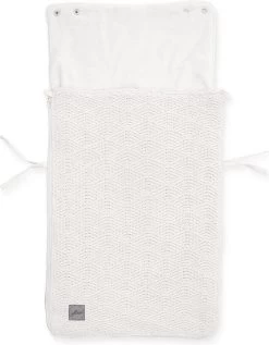 Jollein Voetenzak Voor Autostoel & Kinderwagen - River Knit - Cream White