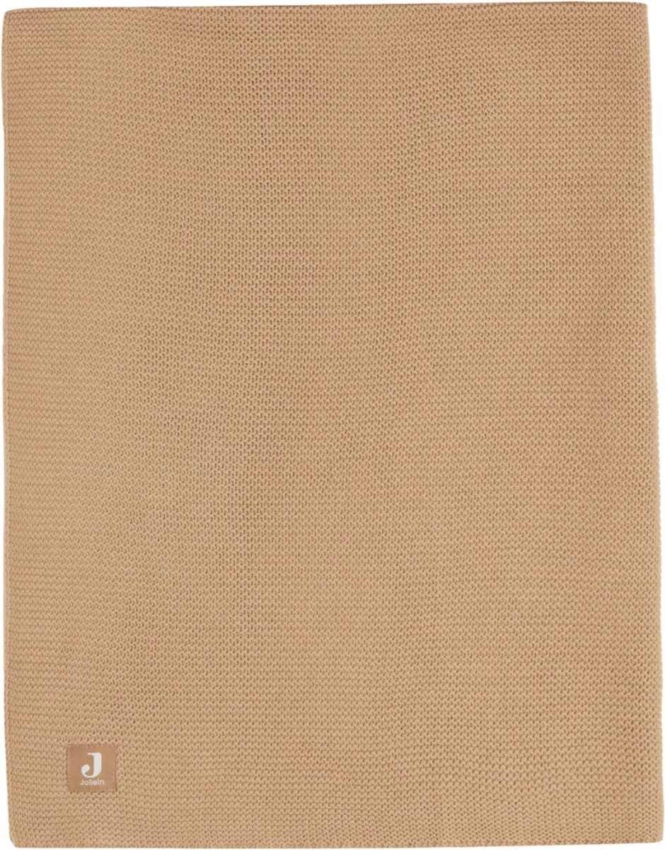 Jollein Baby Deken Ledikant 100x150cm Basic Knit - Biscuit 1 Jollein Baby Deken Ledikant 100x150cm Basic Knit - Biscuit