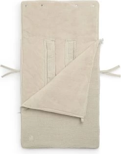 Jollein Voetenzak Voor Autostoel & Kinderwagen - Basic Knit - Nougat -Jollein Babyparadijs 941x1200 1
