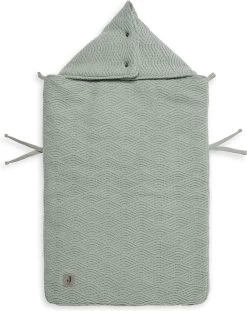 Jollein Voetenzak Voor Autostoel & Kinderwagen - River Knit - Ash Green -Jollein Babyparadijs 952x1200 2