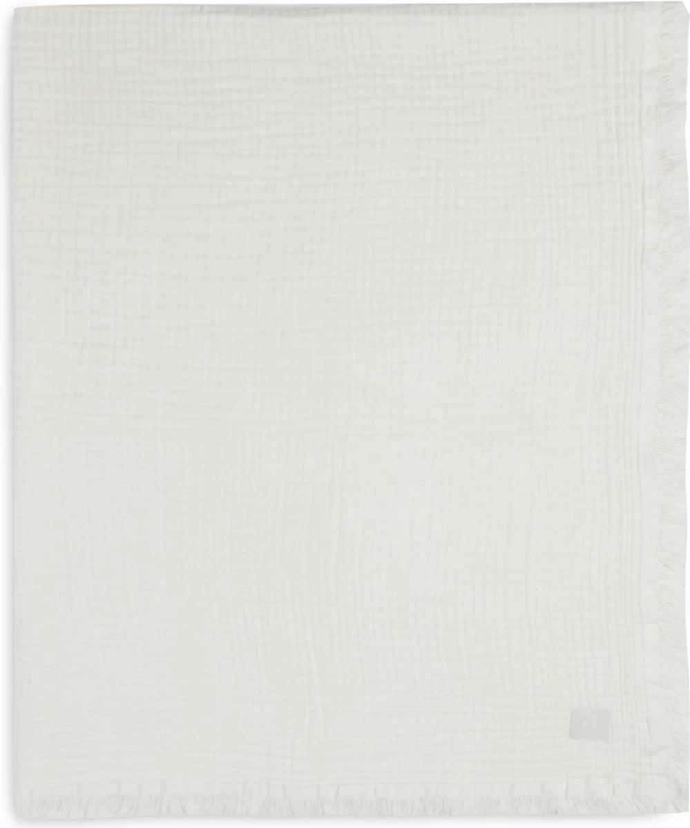 Jollein Baby Deken Ledikant 120x120cm Muslin Fringe - Ivory 11 Jollein Baby Deken Ledikant 120x120cm Muslin Fringe - Ivory - Afbeelding 11